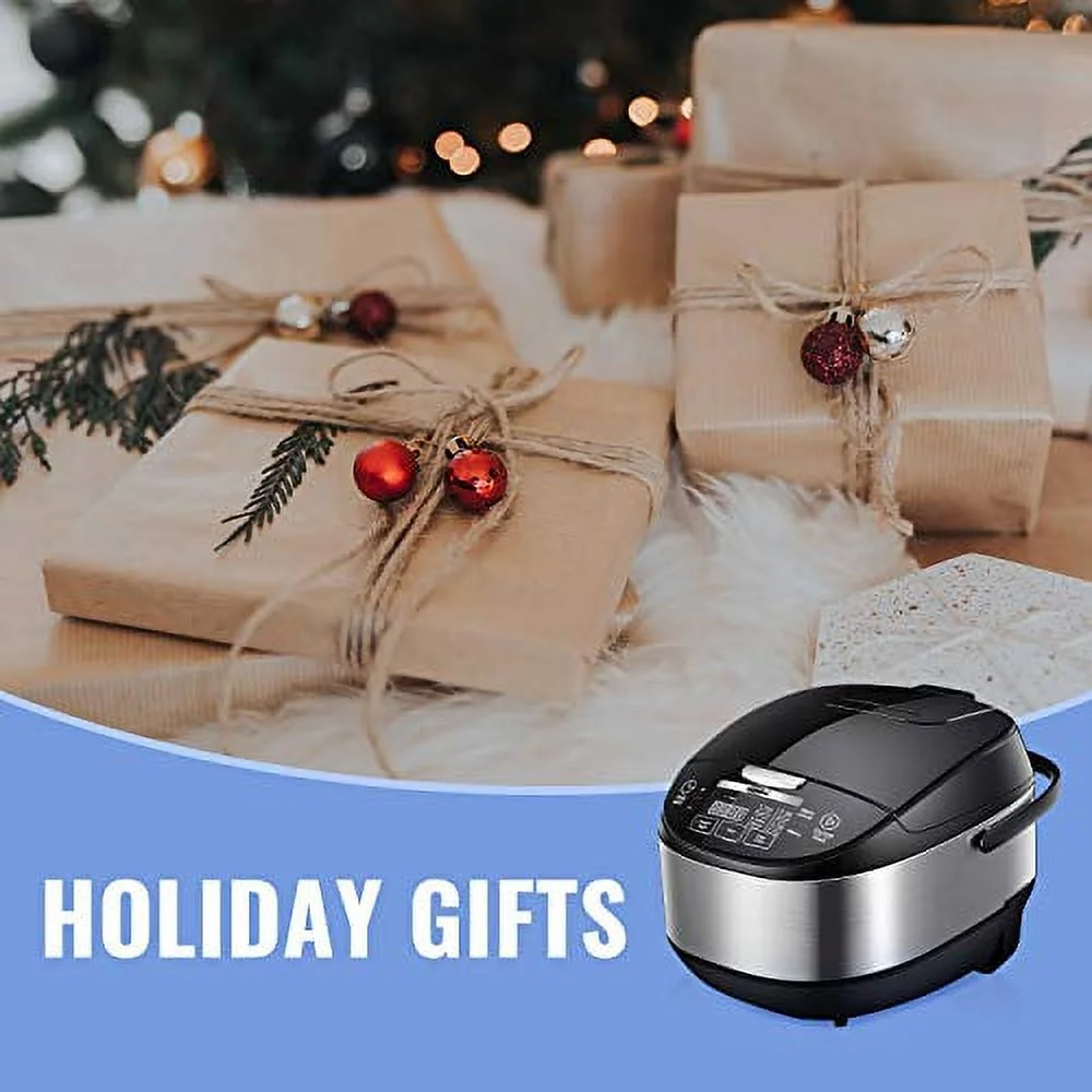 COMFEE' 5.2Qt Asian Style Programmable All-in-1 Multi Cooker, Rice Cooker, Slow Cooker, Steamer, Saute, Yogurt Maker