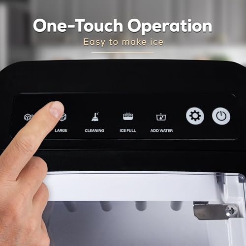 Igloo Electric Countertop Ice Maker Machine - Automatic and Portable - 33 Pounds in 24 Hours - Icecube Maker - Plastic Scoop and Basket