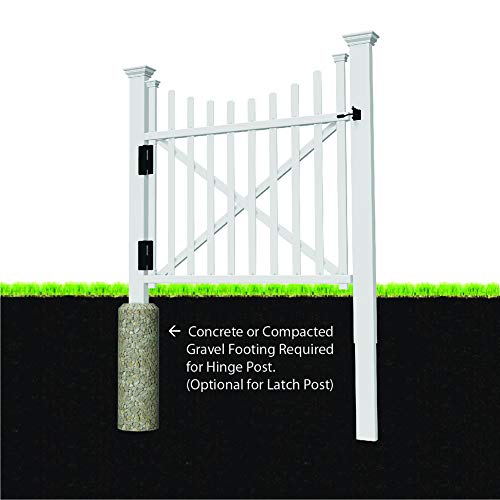 Zippity Outdoor Products ZP19060 Keswick No-Dig Vinyl Kit 2-Pack (44" H x 42" W) Privacy Screen and Fence + Zippity Outdoor Products ZP19019