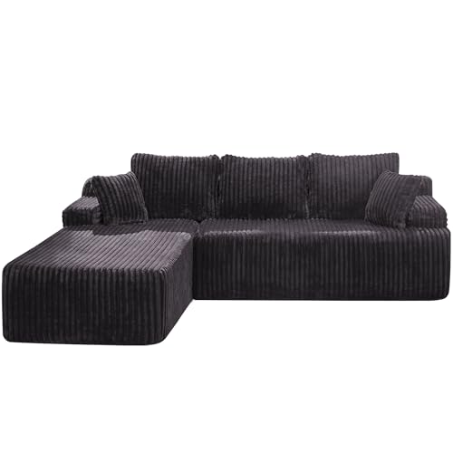 Modular Sectional Sofa Couches L-Shape Couch 3 Seat Modular Sofa Memory Foam Sectional Couches for Living Room