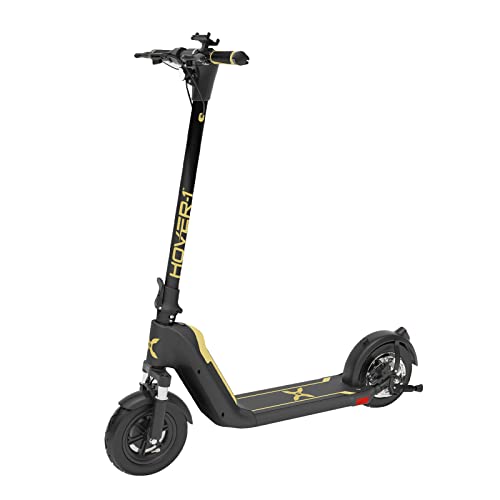 Hover-1 Helios Electric Folding Scooter, 18 MPH Top Speed, 24 Mile Range, 500 Watts Max Power, 10” Pneumatic Tires, Rear Disc Brakes