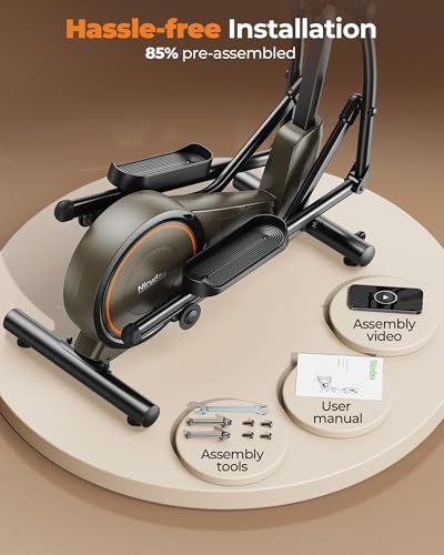 Niceday Elliptical Exercise Machine, Elliptical Machine for Home, Magnetic Elliptical Trainer 20IN Stride, 16 Resistance Levels