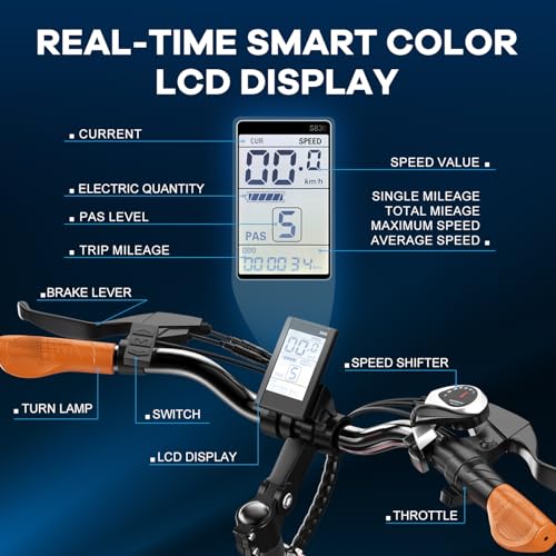 26“ Electric Bike for Adult,1000W Peak, up 80 Miles Removable Battery Ebike,Adult Electric Bicycles for All Terrain,Men Women E Bike, 7-Speed