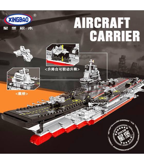 Xingbao 06020 Aircraft Carrier Building Bricks Toy Set