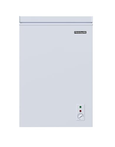 FRIGIDAIRE EFRF7003-BLACK Chest Deep Freezer, 7 Cu. Ft, Black Adjustable Thermostat-Removable Vinyl Coated Wire Basket-Easy Defrost Drain