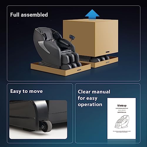 Massage Chair, 14 Massage Points Full Body Massage Chair, Zero Gravity Extra Large Shiatsu Recliner w/Lumbar & Calf Heating, 20 Auto Modes