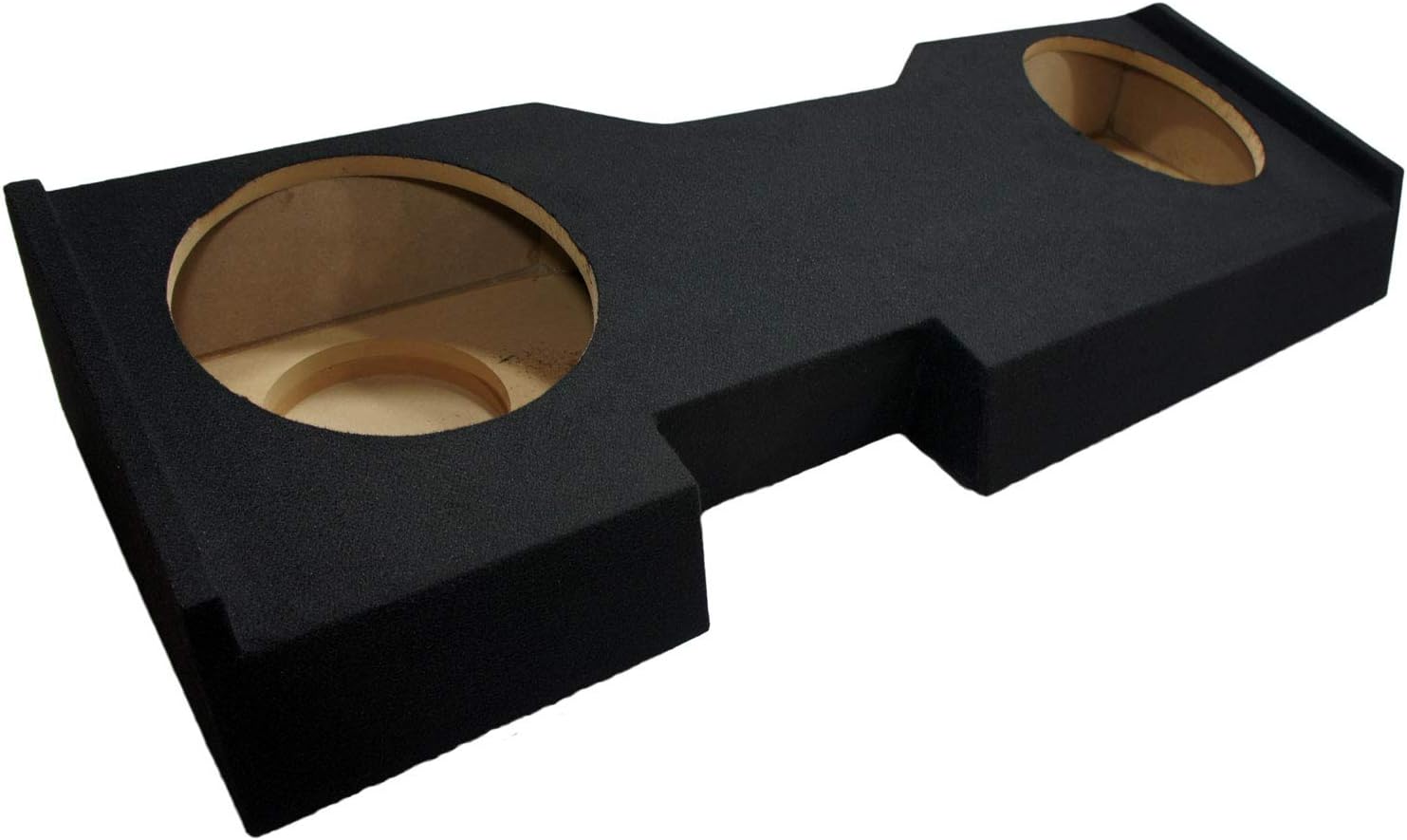 Compatible with 2014 - UP Chevy Silverado Crew Cab Truck Dual 12 Sub Box Subwoofer Enclosure