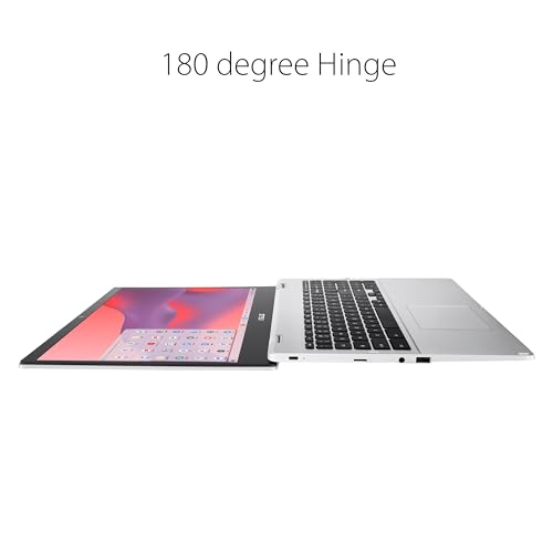 ASUS Chromebook CX15 Laptop, 15.6" FHD Anti-Glare Display, Intel Celeron N4500 Processor, 128GB Storage, 8GB RAM, ChromeOS, Pure Grey