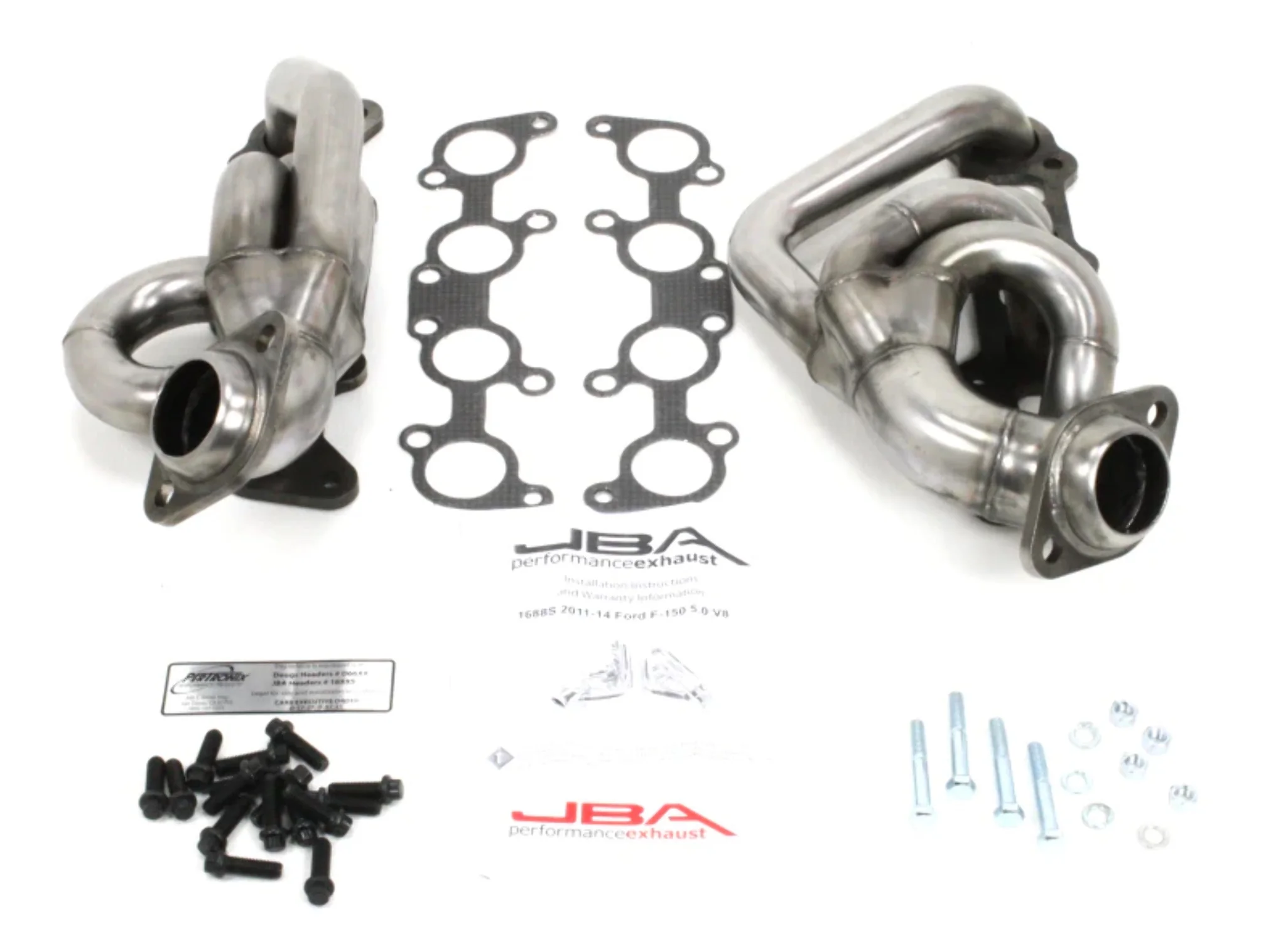Jba 1688S Stainless Steel Shorty Exhaust Header For Fits/For Ford Truck 5.0L Fits select: 2011-2014 FORD F150, 2014-2017 CHEVROLET SS