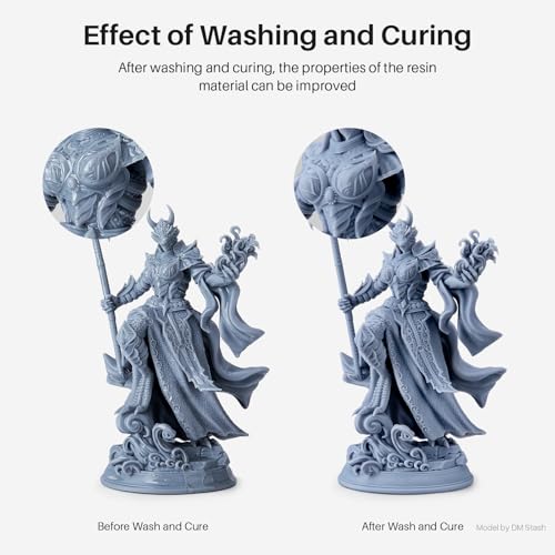 ELEGOO Mercury Plus V3.0 Wash and Cure Station, 7.5 L Large Capacity, Compatible with Mars Saturn Photon Halot MSLA LCD DLP 3D Printers