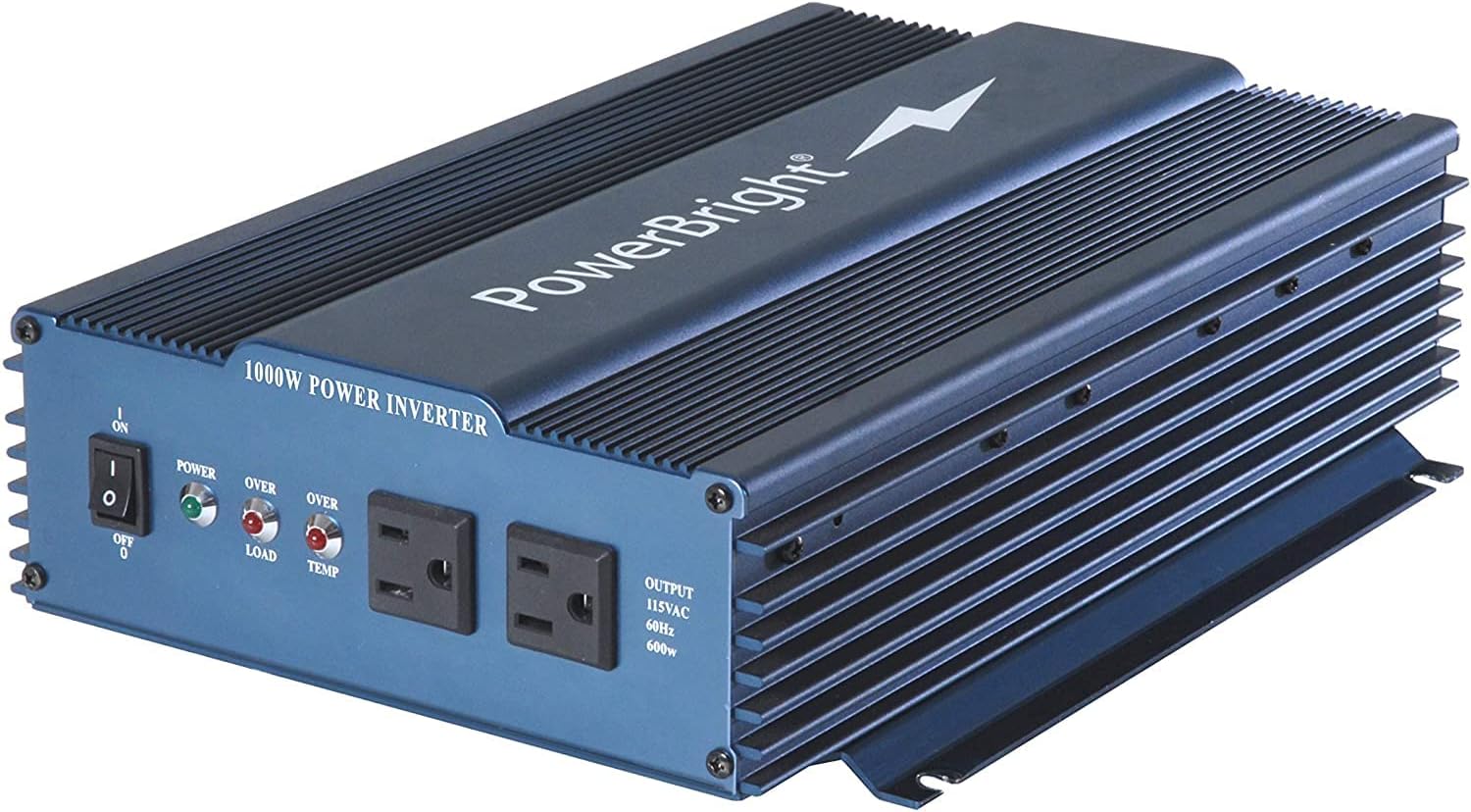 PowerBright 24 Volts Pure Sine Wave Power Inverter 300 Watt, True Sine Continuous 24 Volt DC to 120 Volt AC - Perfect for an Emergency, Hurricane
