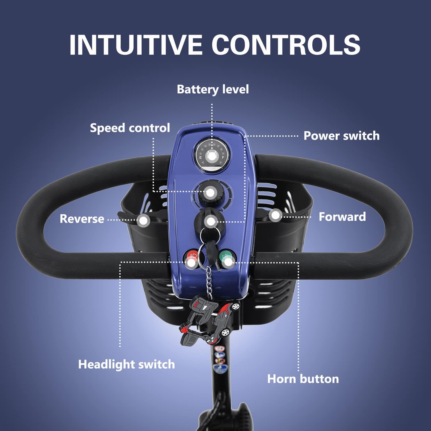 Metro Mobility Scooters, Electric Mobility Scooter for Adults and Seniors, 300 lbs Max Weight