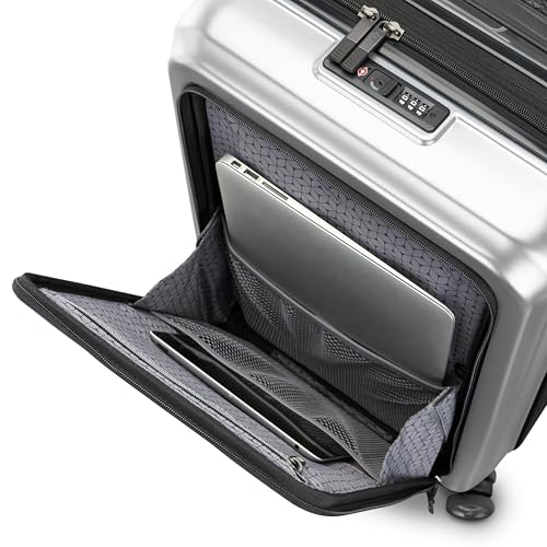 Samsonite Carry-On Pro Front Pocket Hardside Expandable 21-Inch Octiv Luggage: Durable & Impact Resistant, 360° Aero Trac Spinner Wheels
