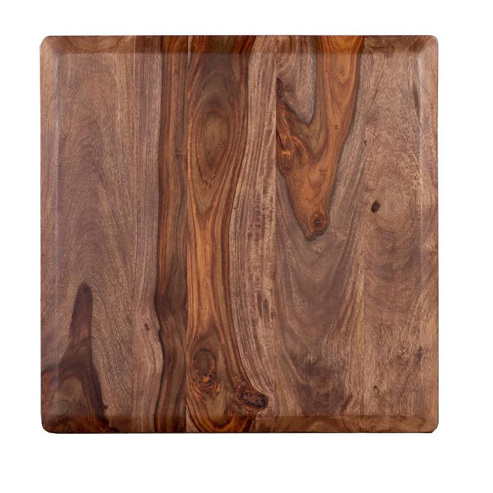 Hawthorne Collections Sonora Solid Sheesham Wood End Table - Brown