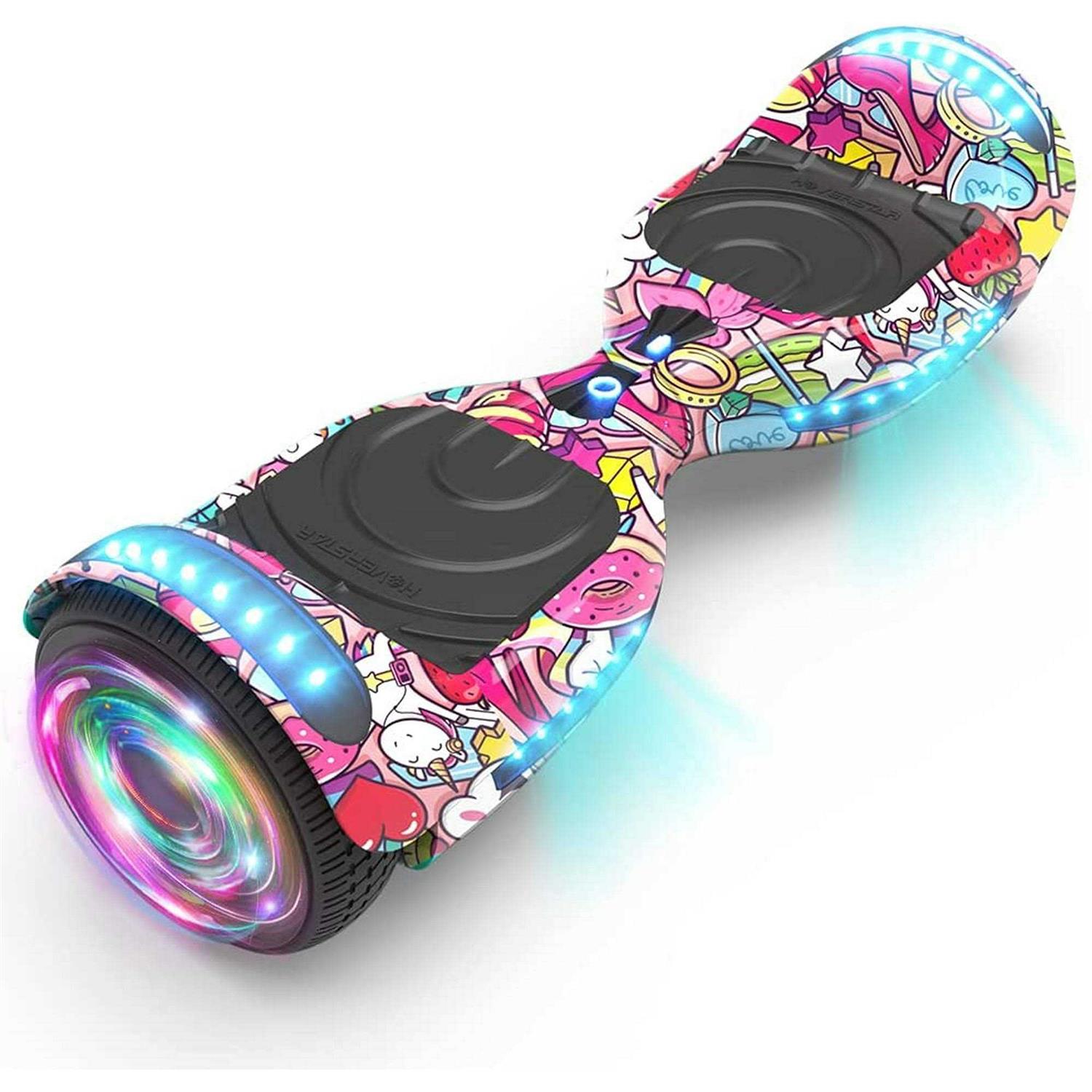 Hoverstar Flash Wheel Hoverboard 6.5 In. Bluetooth Speaker with LED Light Self Balancing Wheel Electric Scooter - Sports Supplies Online Store