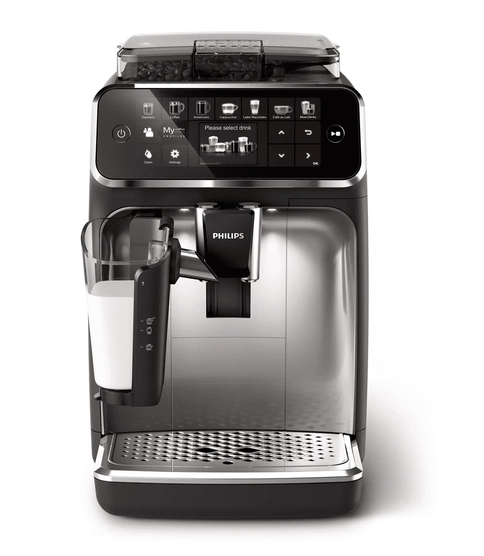 Restored Philips 5400 LatteGo Superautomatic Espresso Machine, Black - EP5447/94 (Refurbished)