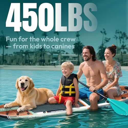 11'6"x35" Inflatable Stand Up Paddle Board 450LBS Weight Capacity Extra Wide Non-Slip Stable Deck Adult SUP