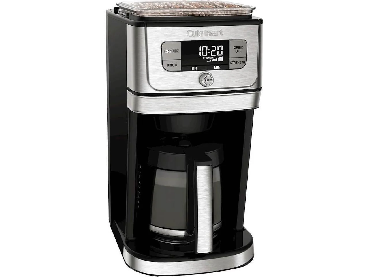 Cuisinart Grind & Brew™ 12 Cup Coffeemaker, Silver and Black