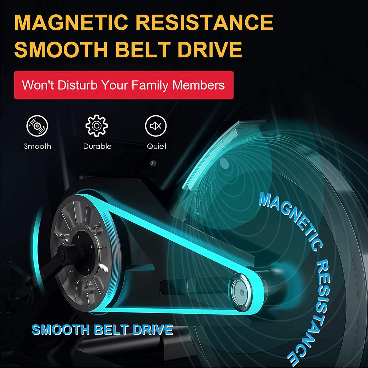 Exercise Bike,Indoor Cycling Bike,Magnetic Resistance Stationary Excersice Bikes,Fitness Equipment Adjustable Excersize Bike