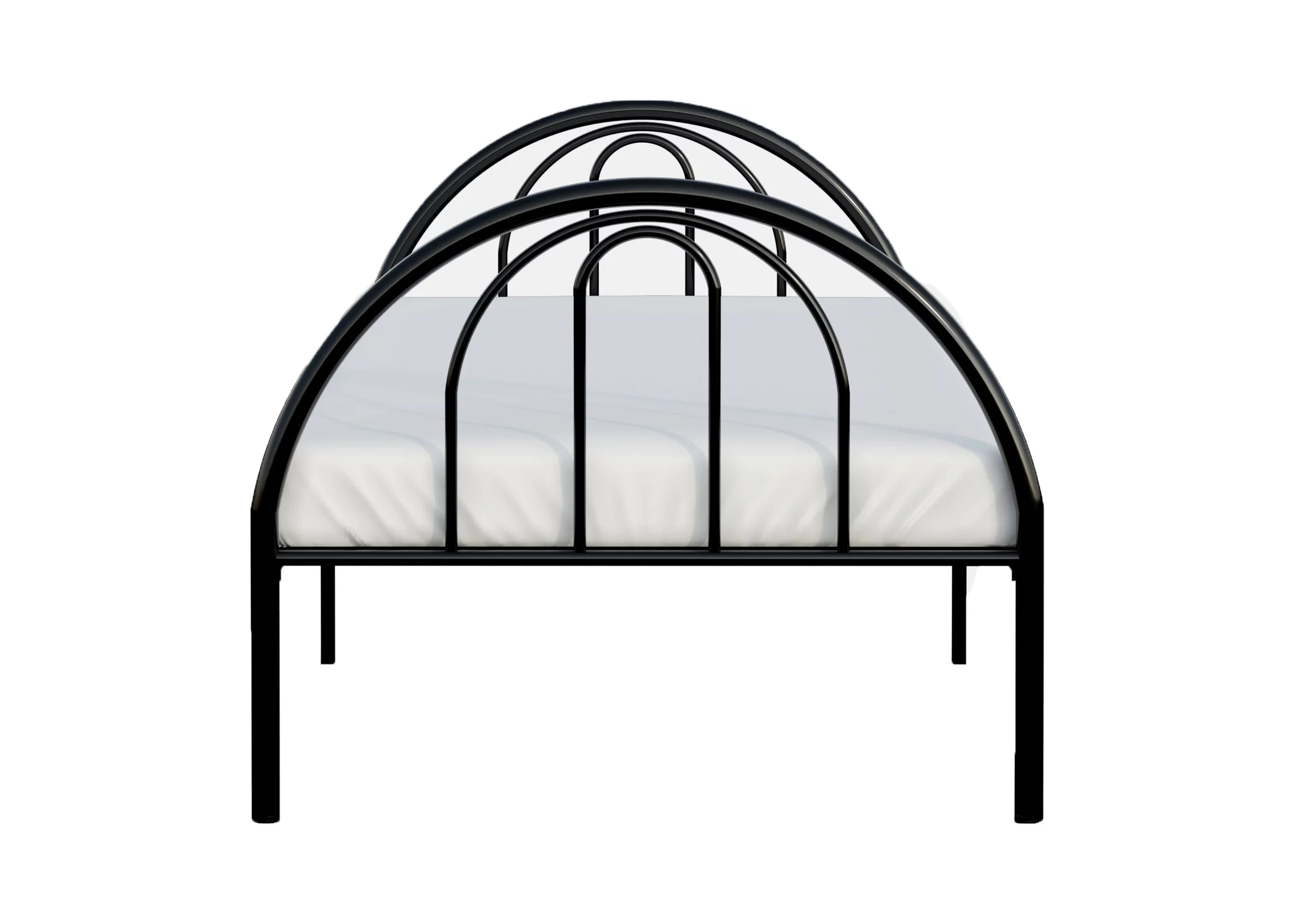 BK Furniture Brooklyn Classic Metal Bed, Twin, Pink