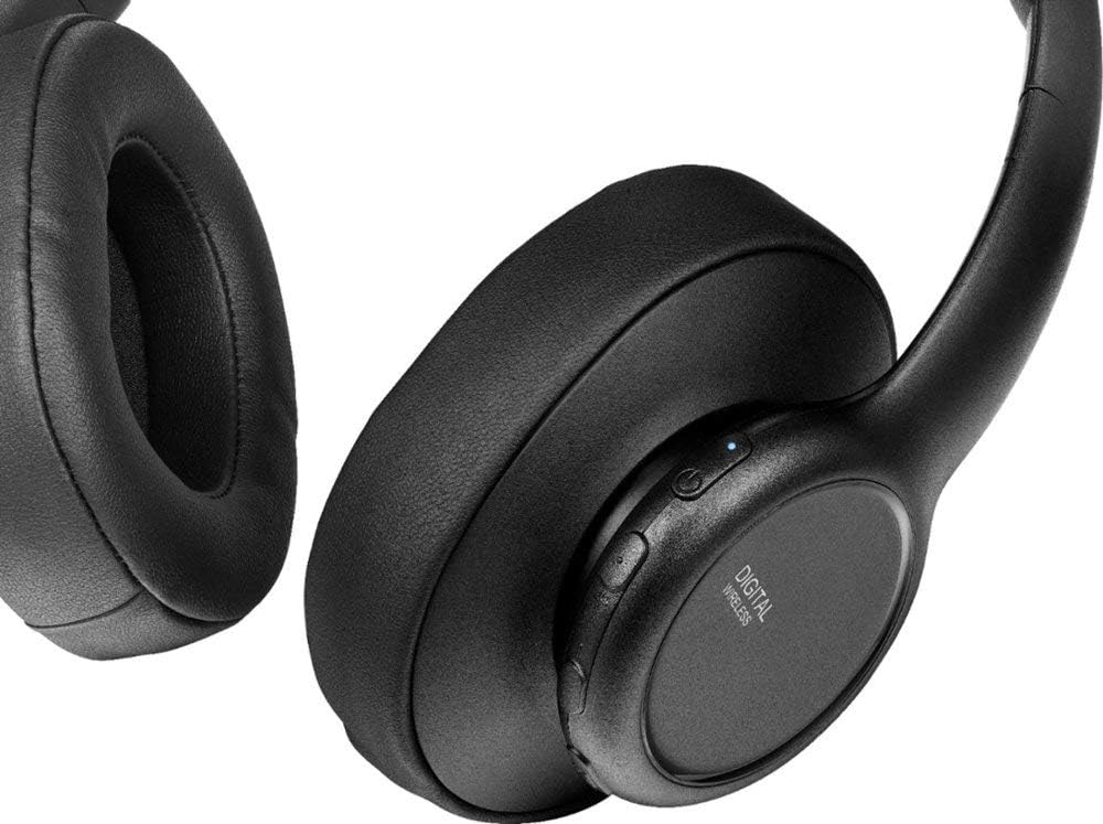 Insignia - NS-HAWHP2 RF Wireless Over-The-Ear Headphones - Black