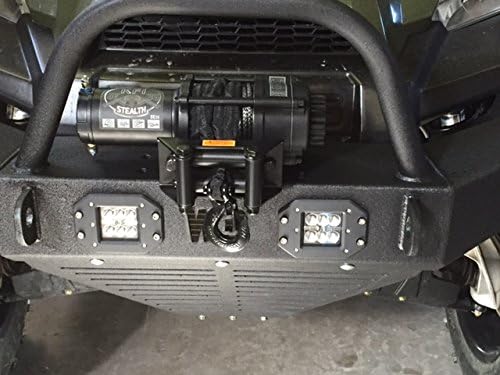 Front Winch Bumper w/ LED Lights for Polaris Ranger Mid Size