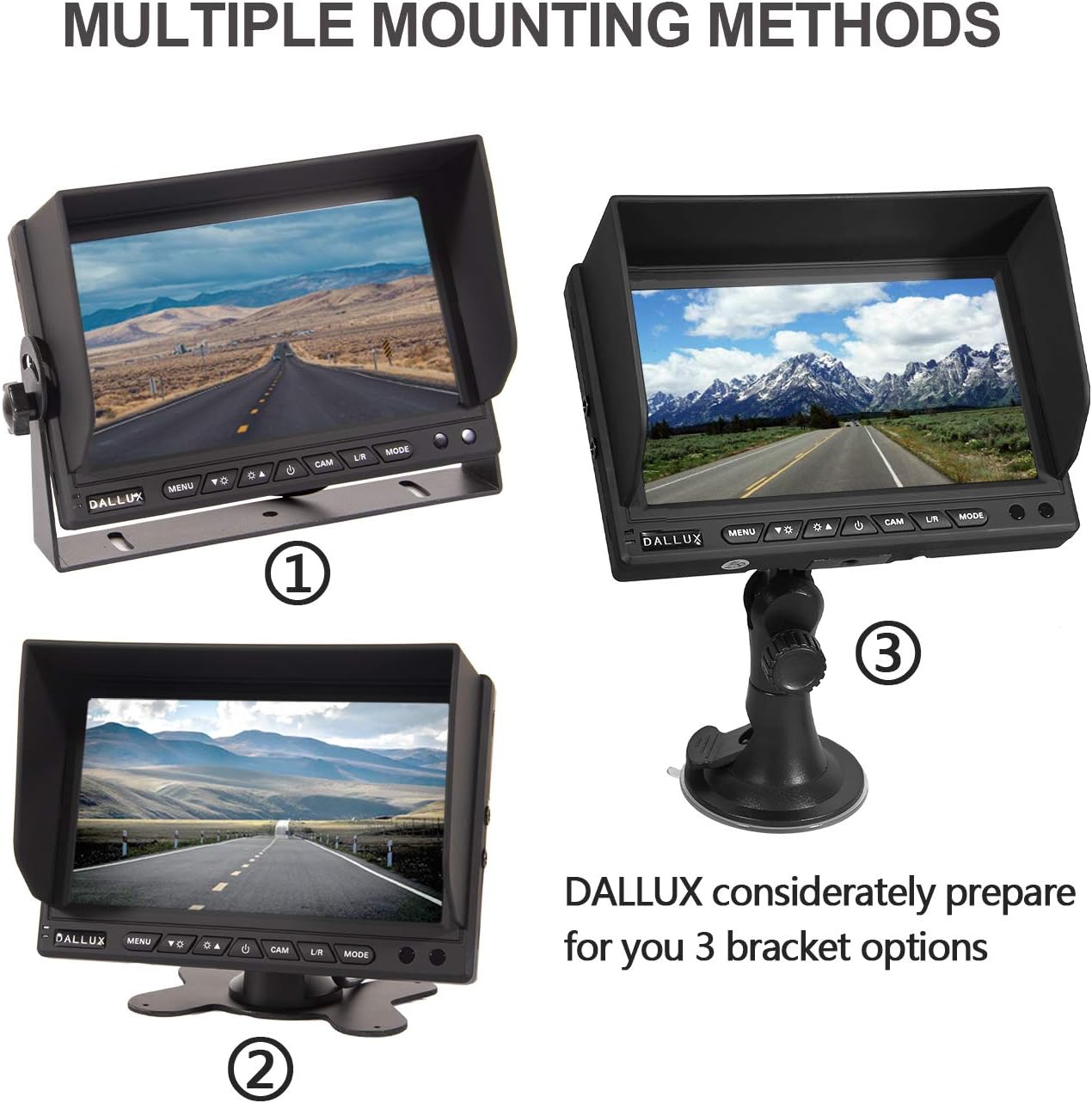 DALLUX Heavy Duty Vehicle Truck Bus Backup Camera System
