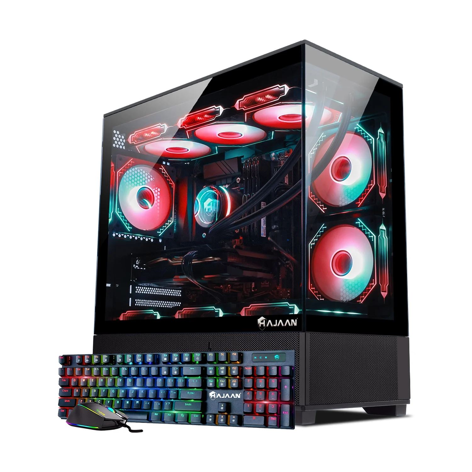 HAJAAN SuperX Gaming PC – Liquid Cooled - Intel i9 12900K - GeForce RTX 3060 12GB - 32GB DDR4 - 2TB NVMe SSD - Windows 11 Pro - WiFi - Bluetooth