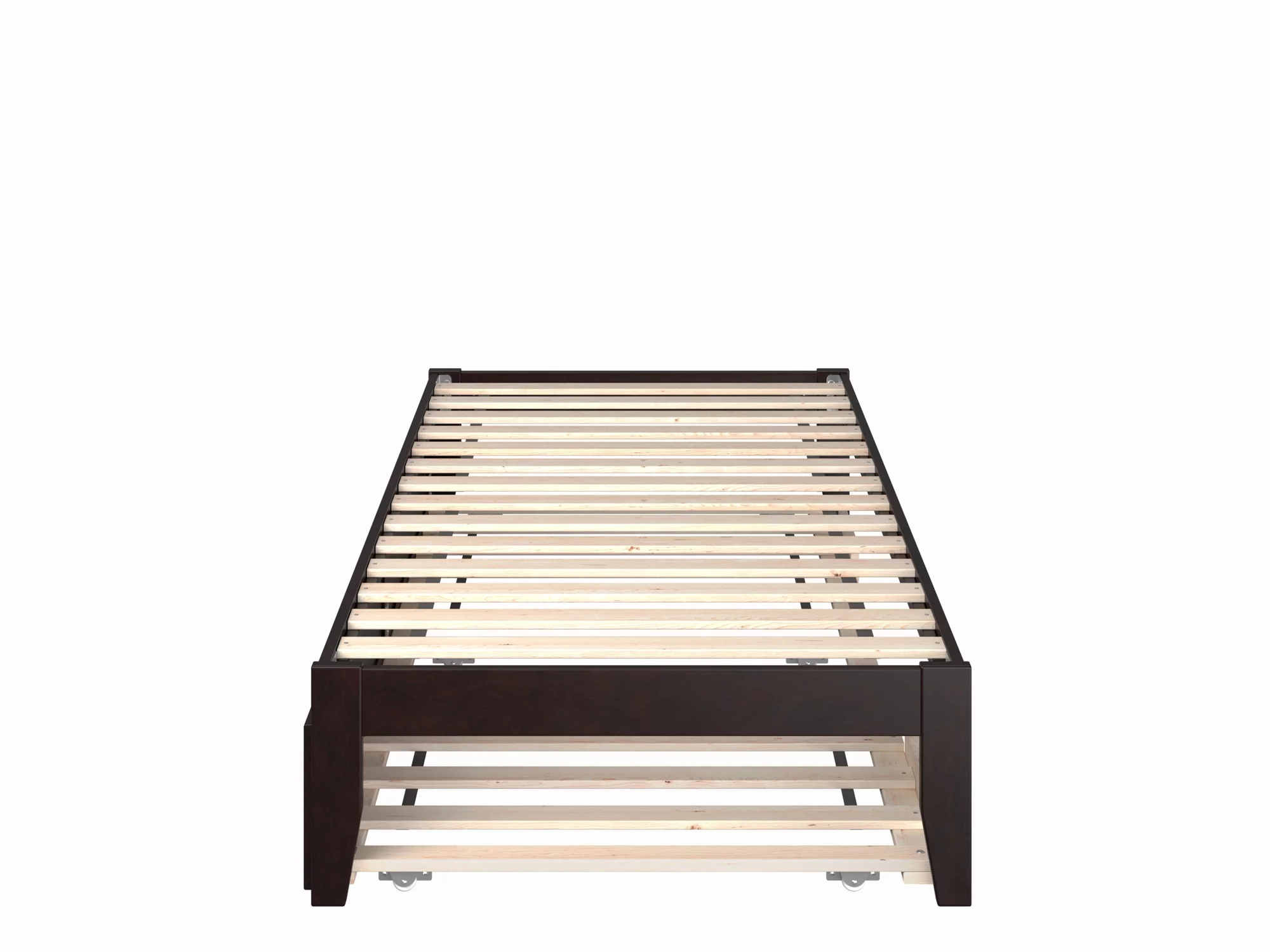 AFI Colorado 14" Twin XL Wood Platform Bed Frame with Twin XL Trundle, Espresso