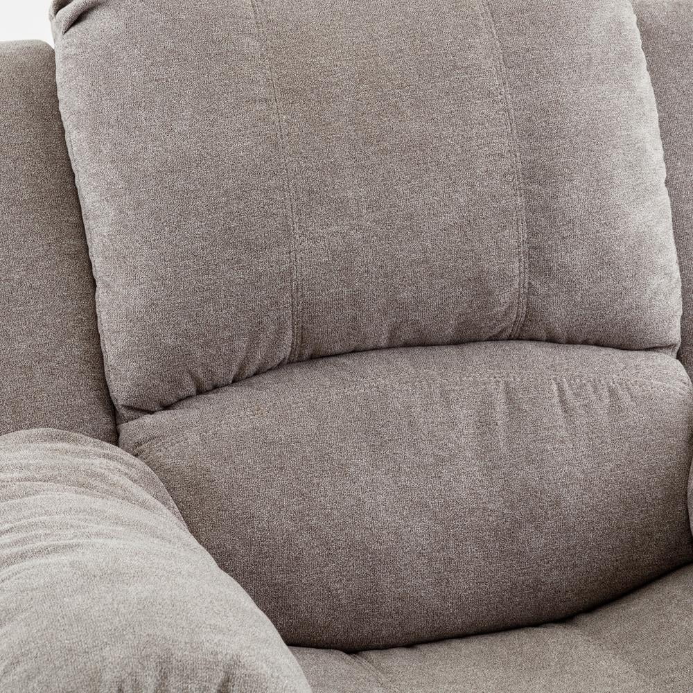 Comfort Pointe Troy Ash Grey Microfiber Glider Rocker Recliner