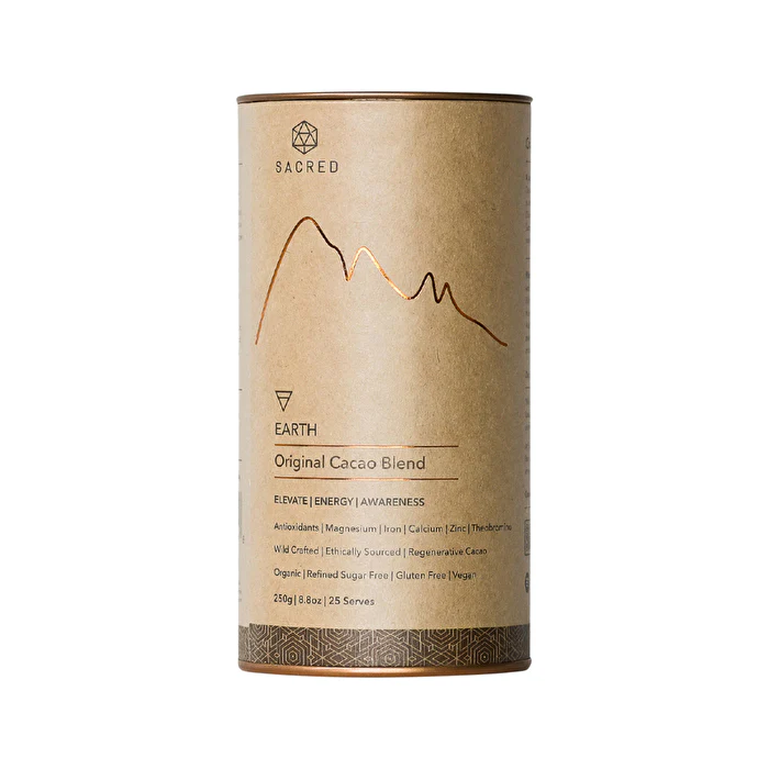 Sacred Taste Organic Drinking Cacao (Original Cacao Blend) Earth 250g