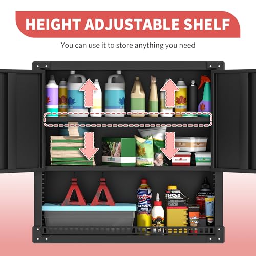 Mobile Tool Storage Cabinet with Wheels,Heavy Duty Rolling Tool Cabinets for Garage,Metal Storage Cabinets with 4 Drawer and 1 Locking Doors