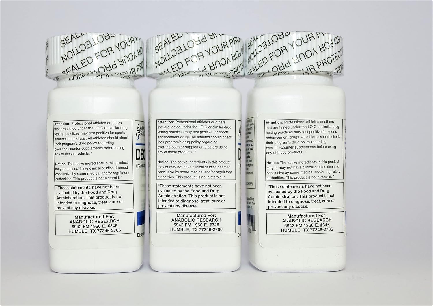 Deca 200 - Strength & Size, Muscle Recovery, Joint Protection - Capsules - 3 Month Supply - 3 Count