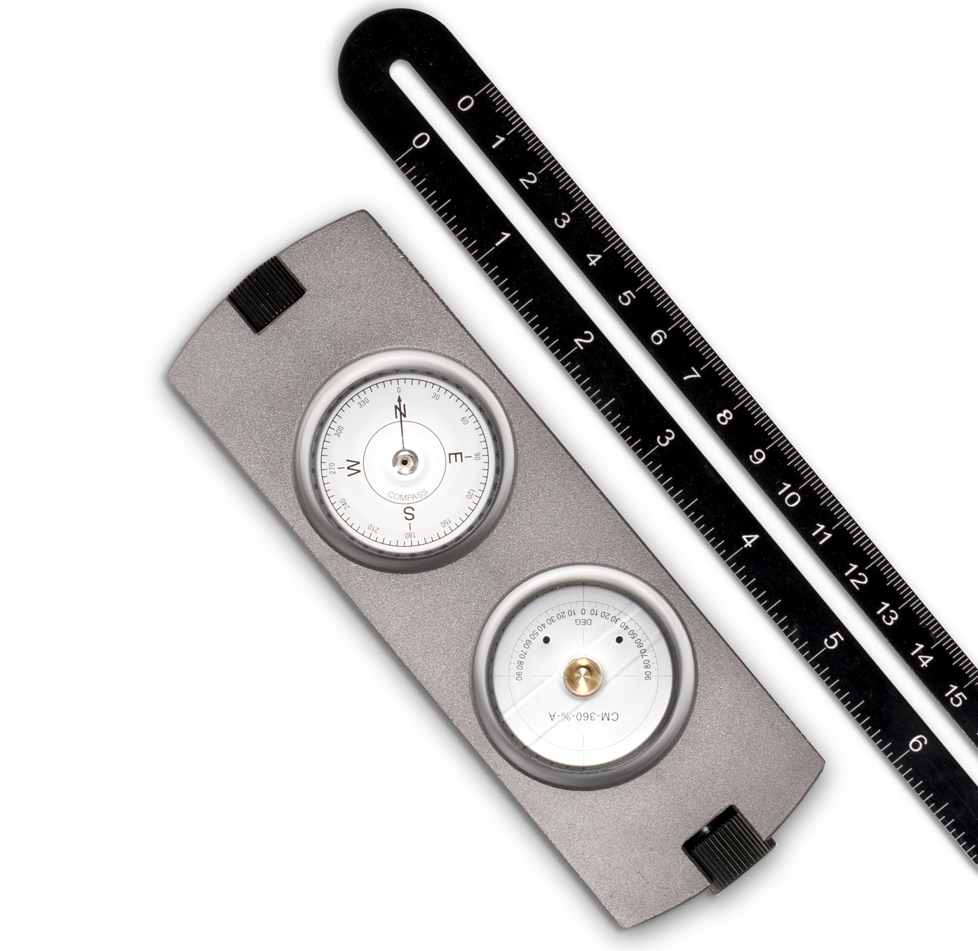 The Cimple Co Handheld Clinometer Compass W Case Combo - Satellite Inclinometer Surveying Tool