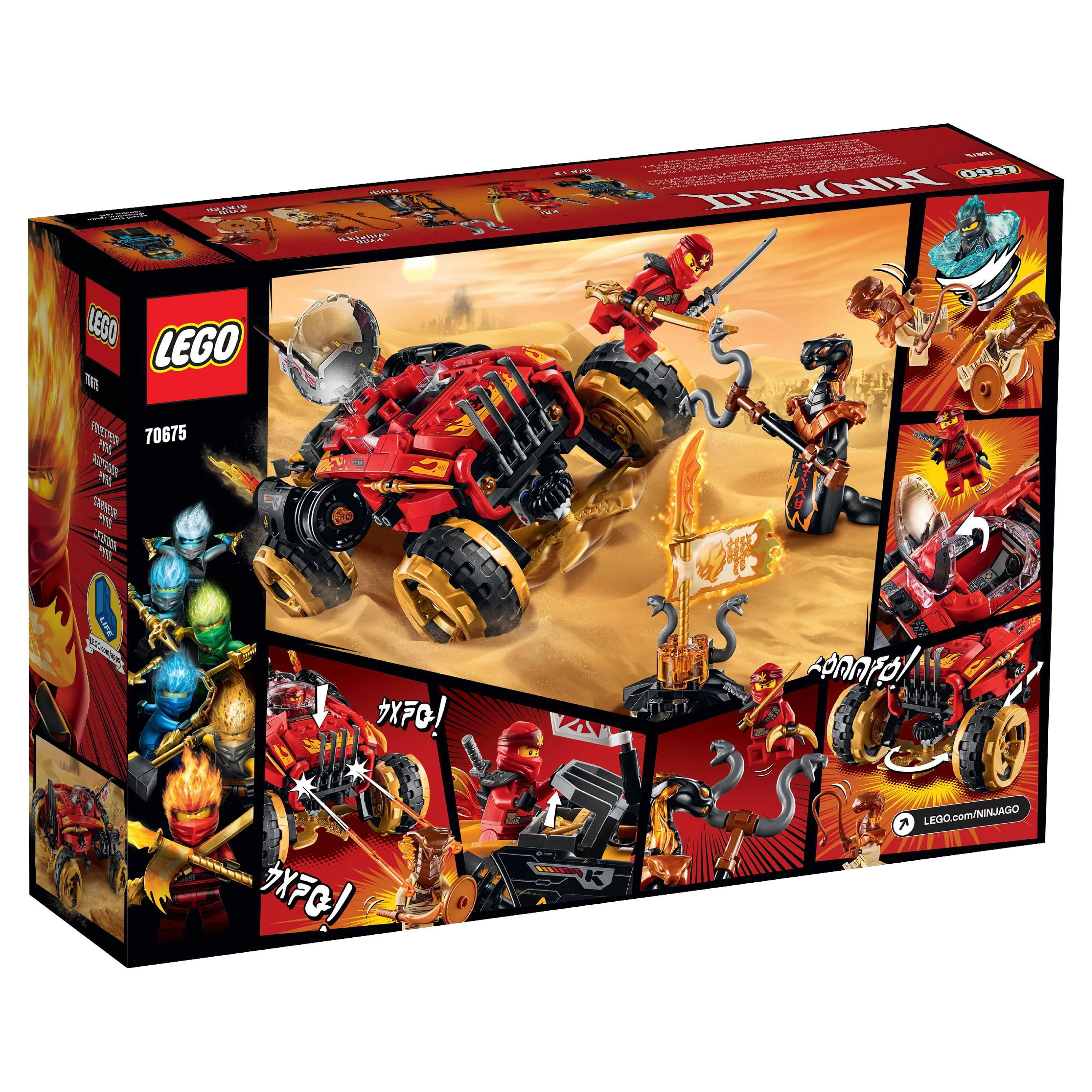LEGO Ninjago Katana 4x4 70675 Ninja Toy Truck Building Kit (450 Pieces)