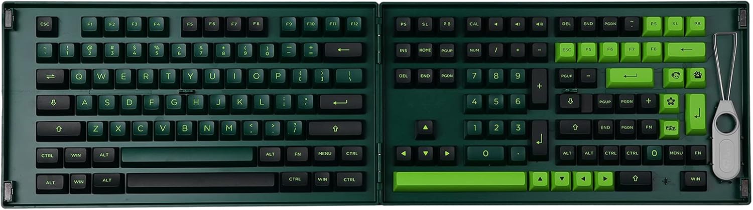 EPOMAKER AKKO LA 158 Keys ASA Profile Double-Shot PBT Full Keycaps Set, with Custom Storage Box for Mechanical Keyboard (LA ASA Keycaps)