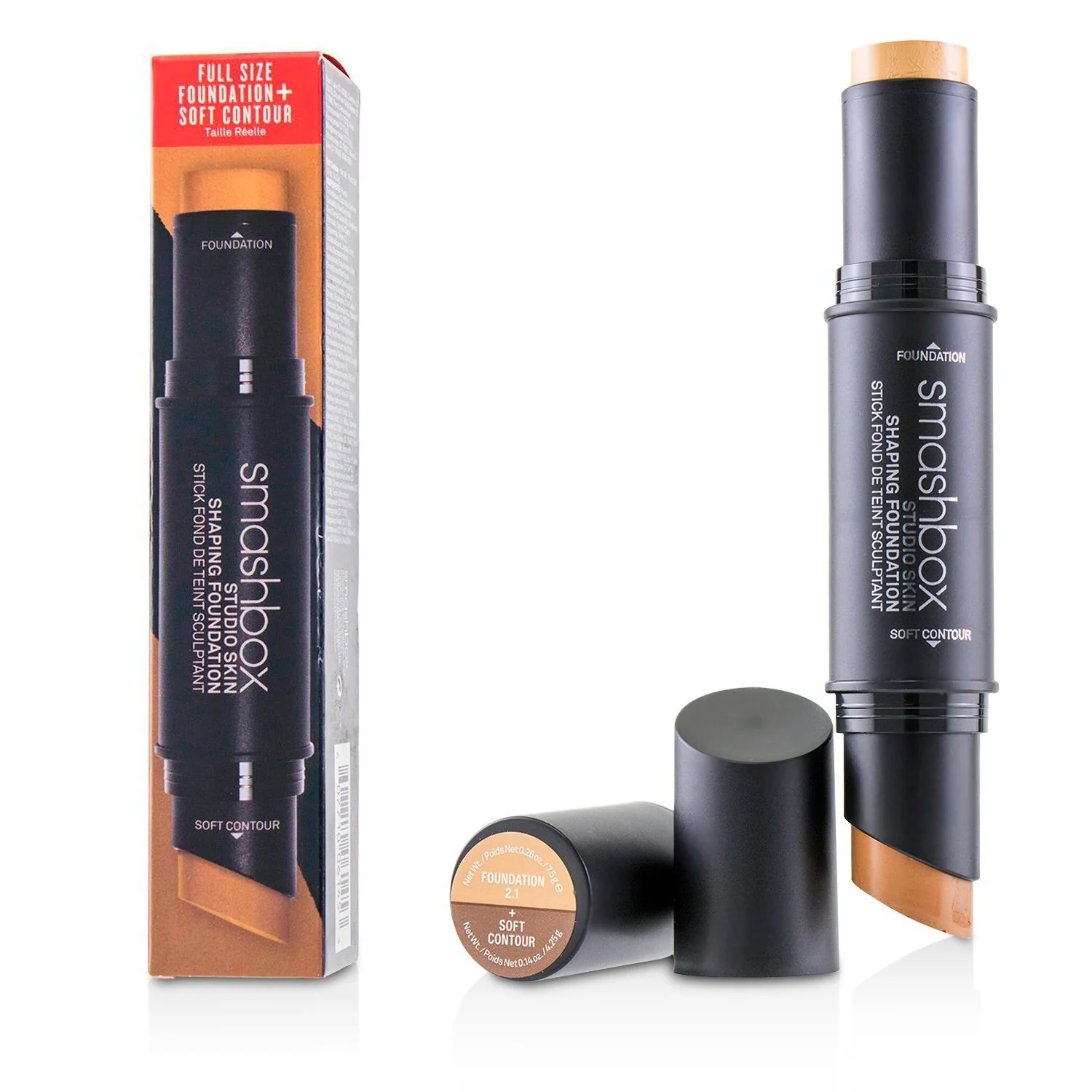 Smashbox Studio Skin Shaping Foundation + Soft Contour Stick - # 3.3 Warm Medium Beige  11.75g/0.4oz