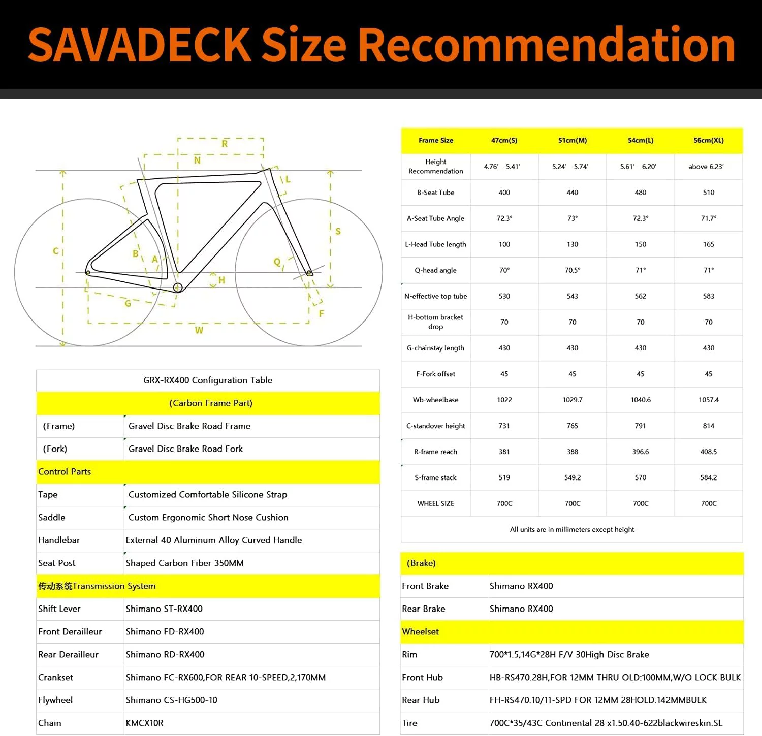 SAVADECK Carbon Gravel Road Bike