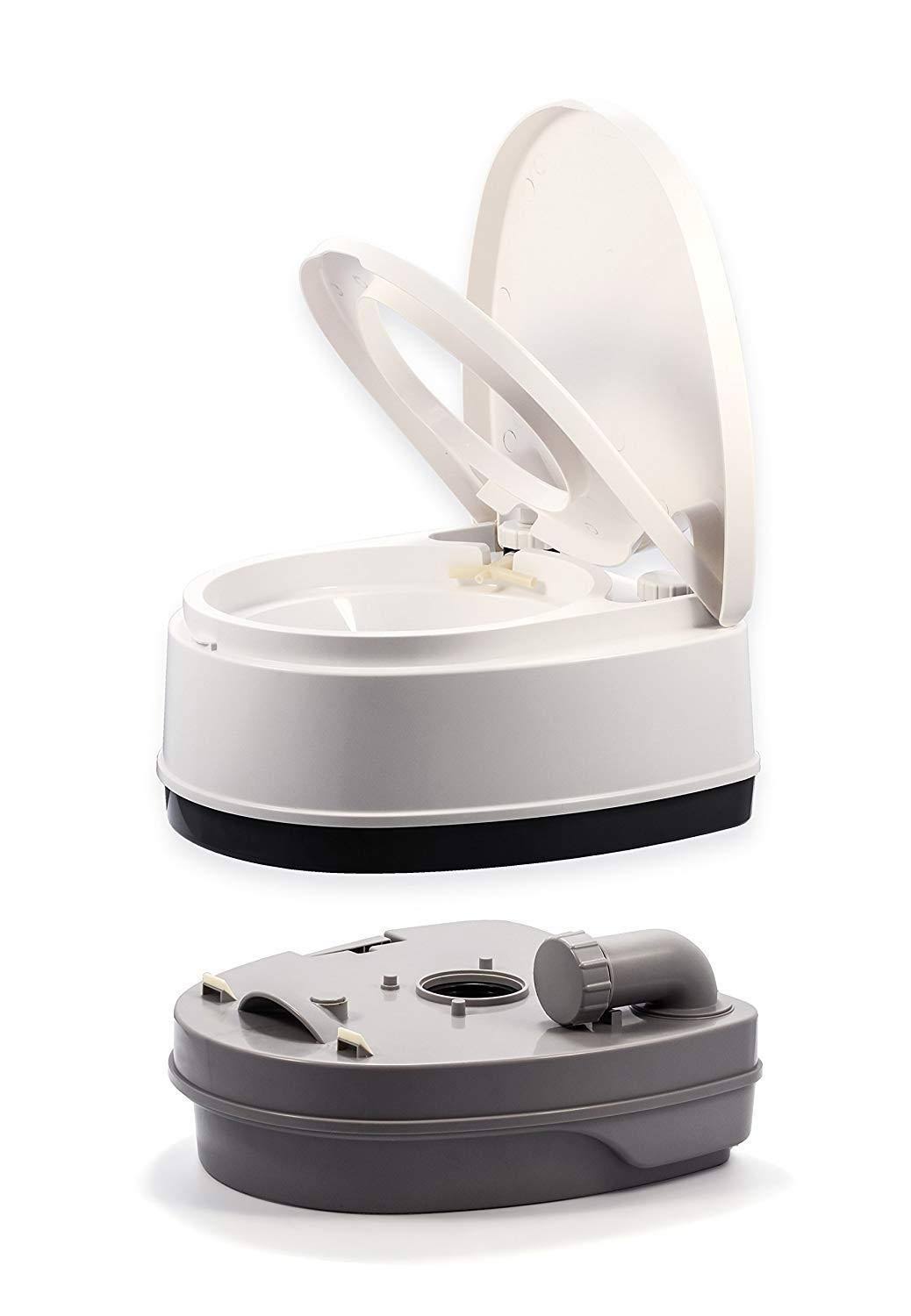 Camco 2.6 Gallon 2.6-Gallon Portable Travel Toilet-Designed for Camping, RV