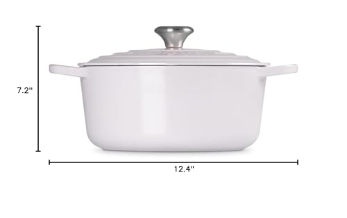 Le Creuset Enameled Cast Iron Signature Round Dutch Oven, 5.5 qt., Cerise