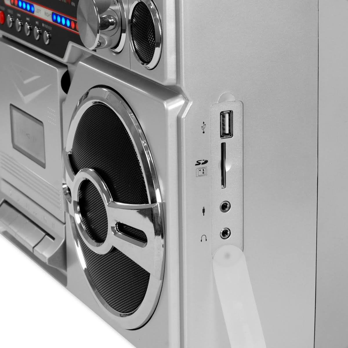 Victrola Bluetooth Boombox with Cassette Player u0026 AM/FM Radio