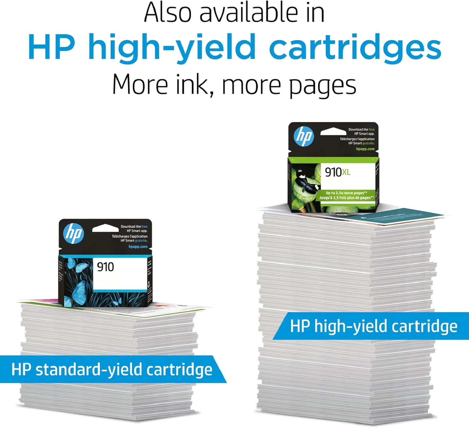 Original HP 910XL Black High-yield Ink Cartridge | Works with HP OfficeJet 8010, 8020 Series, HP OfficeJet Pro 8020
