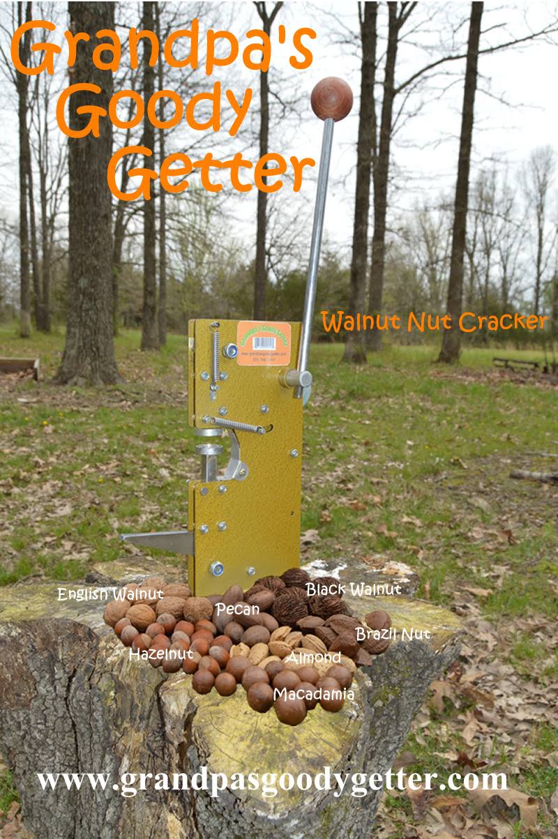 Grandpa's Goody Getter Black Walnut Nut Cracker (Steel) - Megean