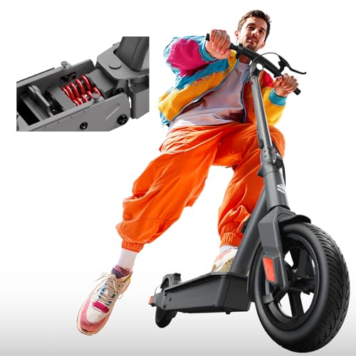 TST Electric Scooter for Adults, Up to 19/23 MPH and 15/20 Miles Long-Range, 500W Peak Motor Foldable E Scooter