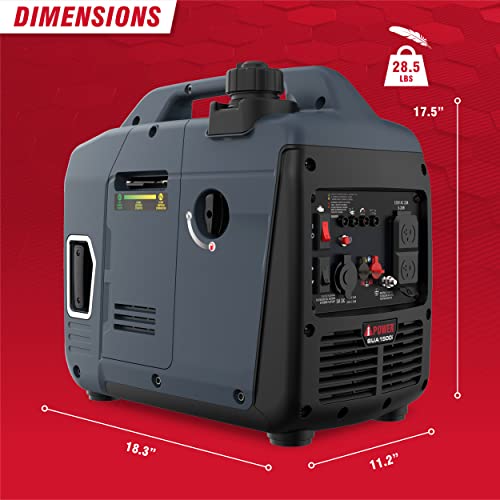 A-iPower 7600W Dual Fuel Quiet Portable Inverter Generator, Electric Start RV Ready, EPA & CARB Compliant CO Sensor
