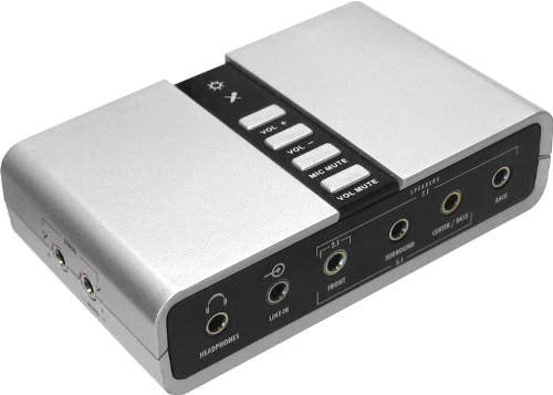 SIIG USB SoundWave 7.1 Digital USB Sound Card - 7.1 Channel