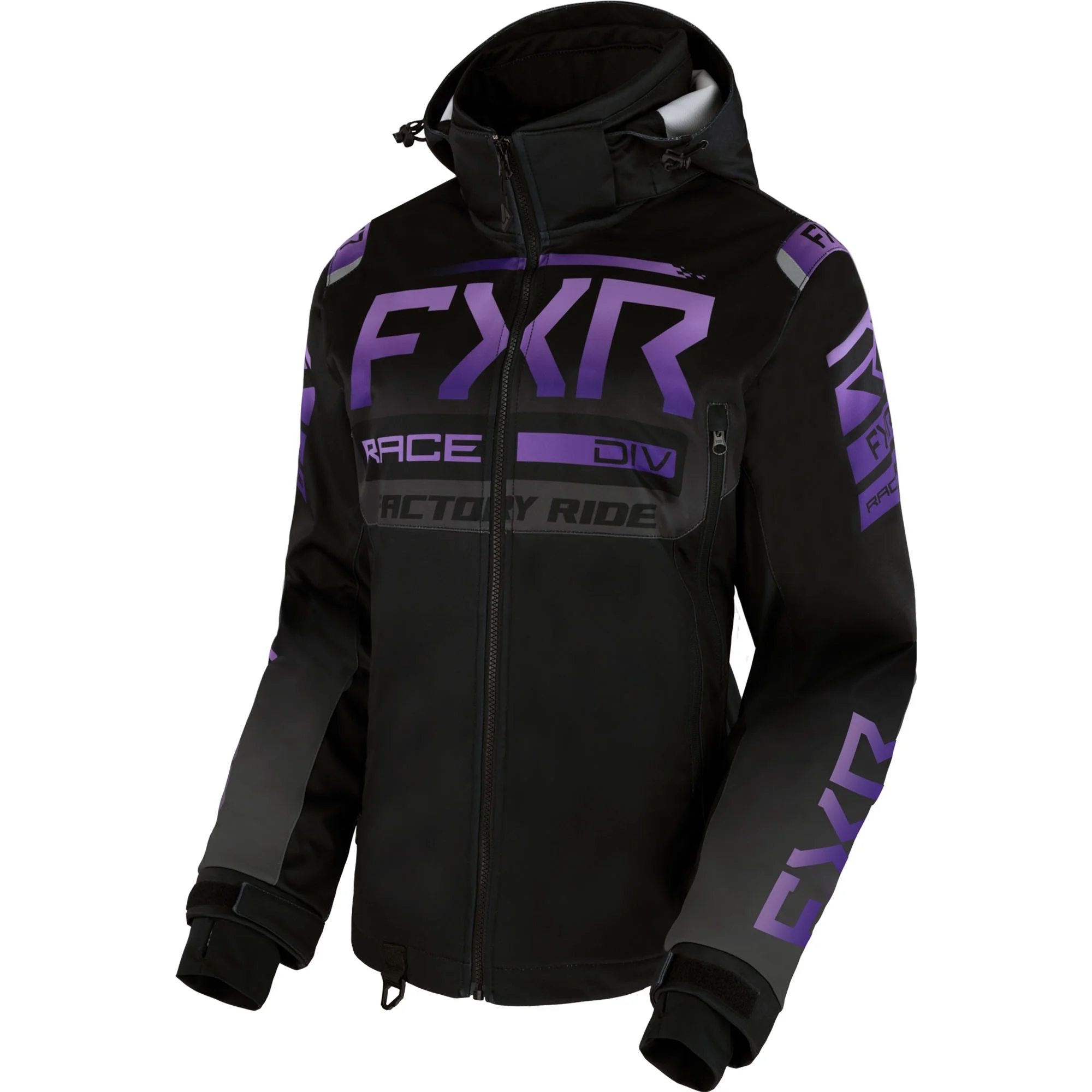 FXR  Womens RRX Snowmobile Jacket Waterproof Thermal Dry Black Purple Fade - 16 230233-1081-16