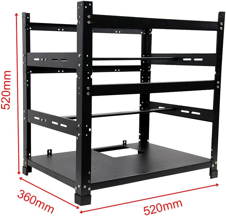 Open Mining Frame for 12 GPU Mining Case Server Rack Motherboard Bracket ETH/ETC/ZEC Ether Accessory Tool 3 Layers