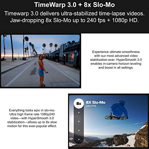 GoPro HERO9 Black - E-Commerce Packaging - Waterproof Action Camera with Front LCD and Touch Rear Screens, 5K Ultra HD Video, 20MP Photos