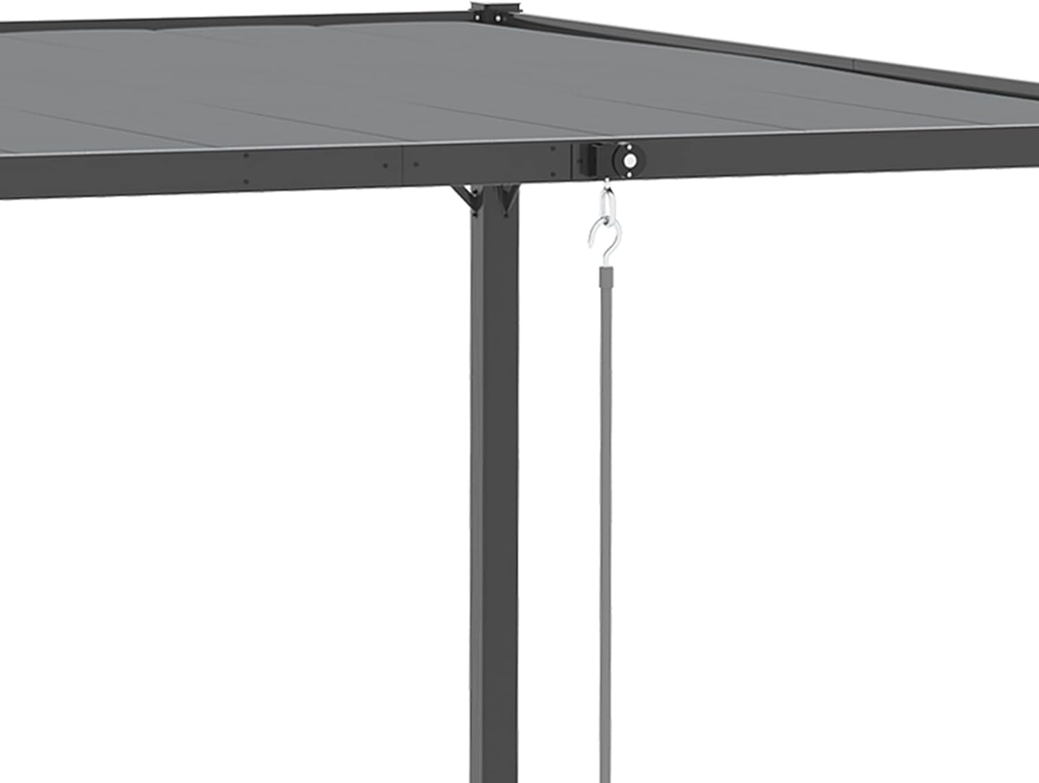 Outsunny 10' x 10' Outdoor Louvered Pergola Patio Aluminum Gazebo Canopy with Adjustable Roof Sun Shade for Party, Lawn, Garden, Grey